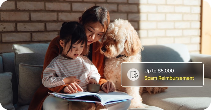 Mother and daughter in the kitchen.