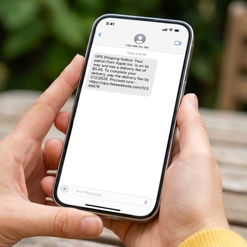 UPS text scams: 3 examples and how they work